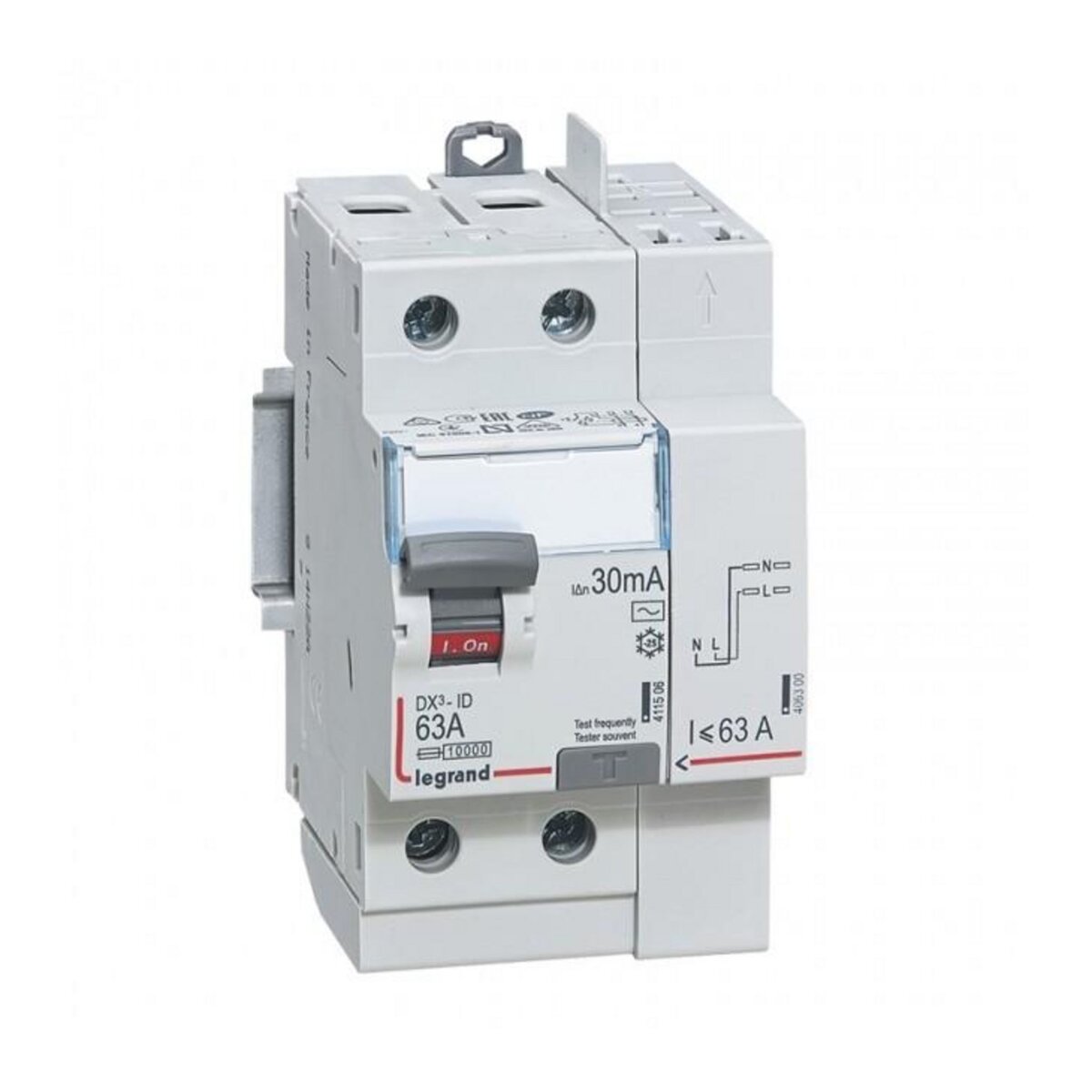 Legrand Interrupteur différentiel 63A - TYPE AC 30mA automatique