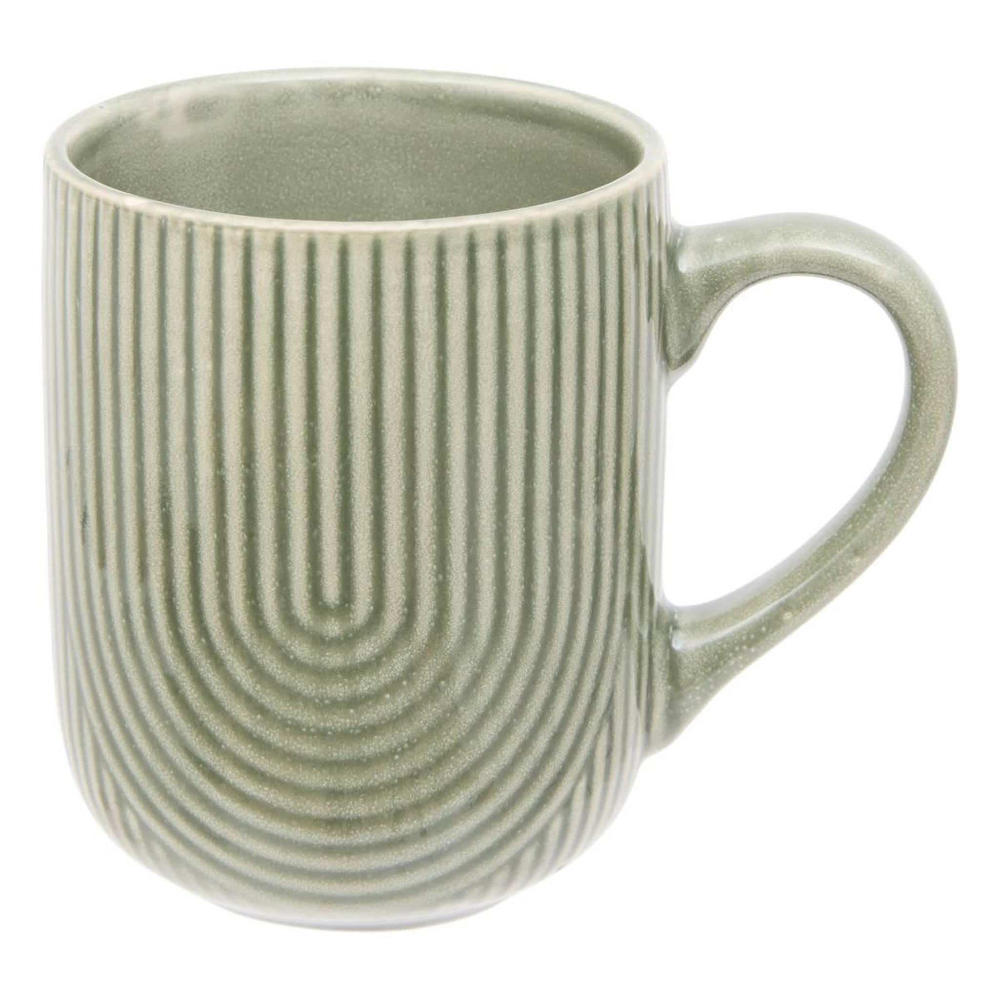 Voir la diapositive 2 : SECRET DE GOURMET Lot de 6 mugs en faïence  lya  30cl vert