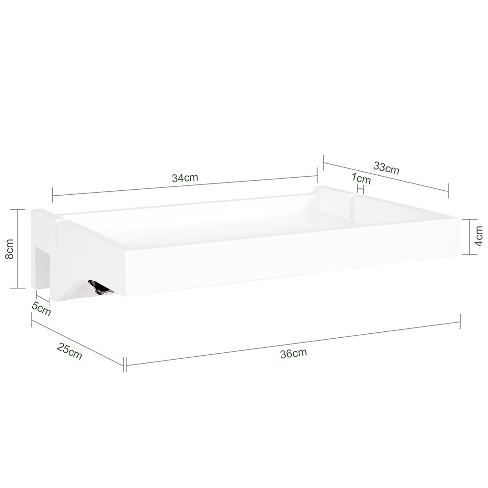 Voir la diapositive 3 : SOBUY SoBuy - Tablette De Chevet amovible avec encoches pour câbles - Minimaliste - NKD01