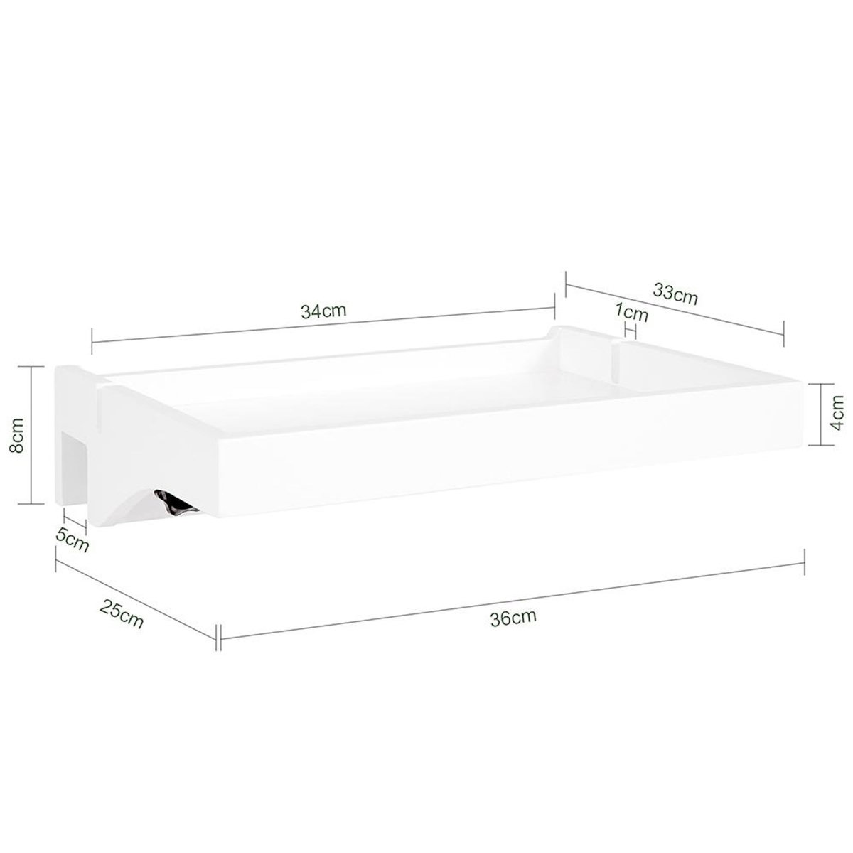 SOBUY SoBuy - Tablette De Chevet amovible avec encoches pour câbles - Minimaliste - NKD01