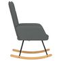 Voir la diapositive 4 : VIDAXL Chaise a bascule Gris fonce Tissu