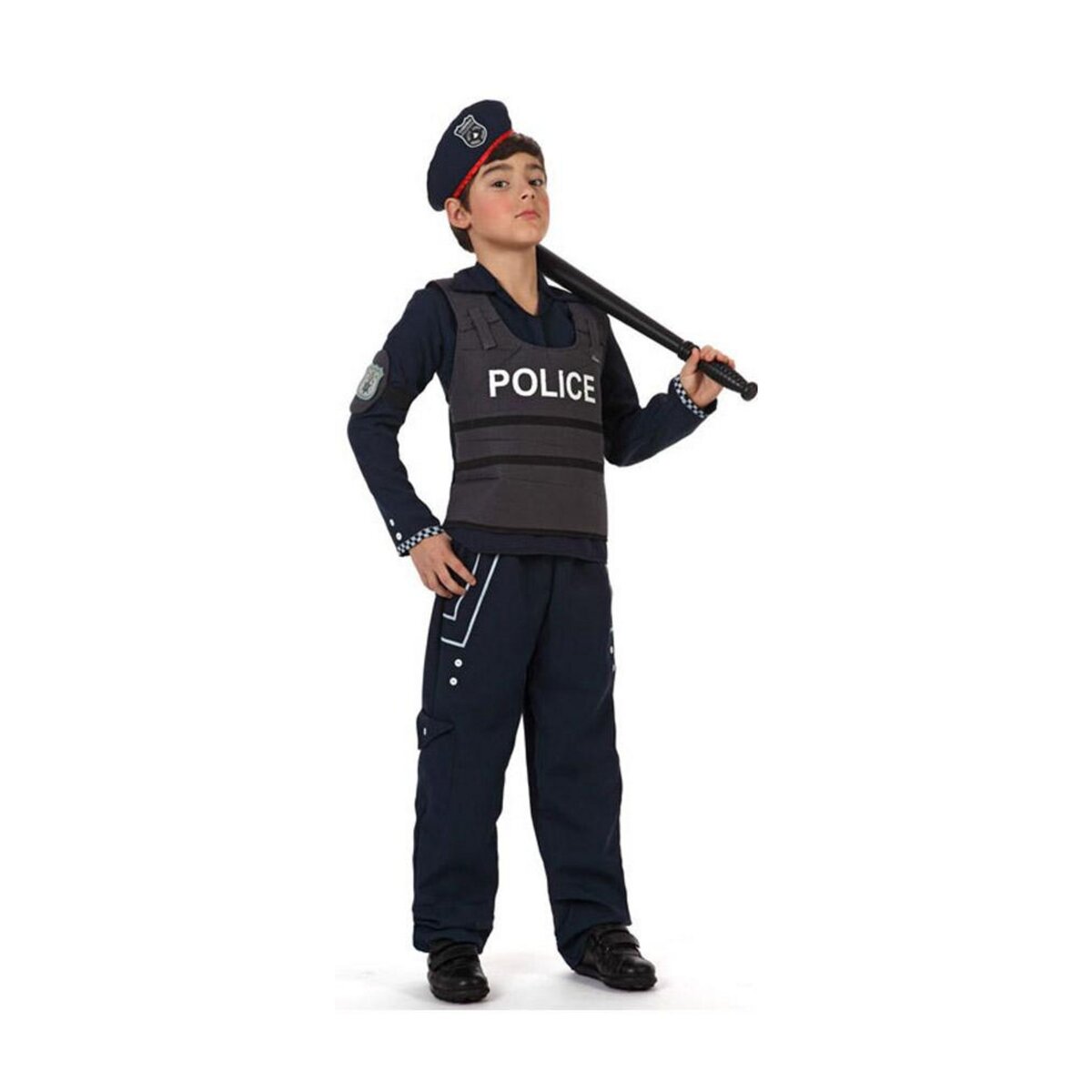 ATOSA Déguisement de petit policier - Enfant - 7/9 ans (122 à 134 cm)