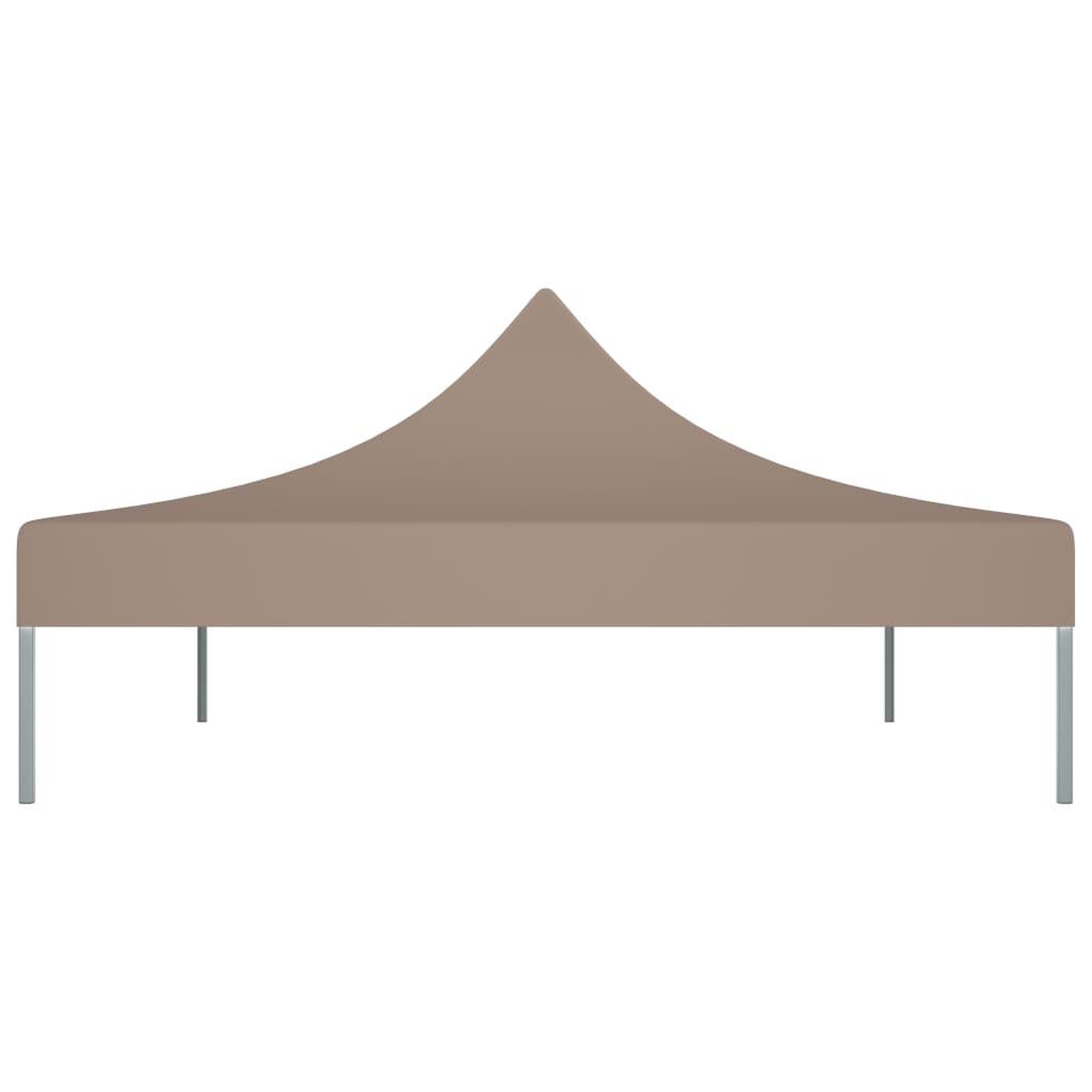 Voir la diapositive 4 : VIDAXL Toit de tente de reception 4,5x3 m Taupe 270 g/m^2
