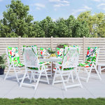 VIDAXL Coussins de chaise a dossier haut lot de 6 multicolore