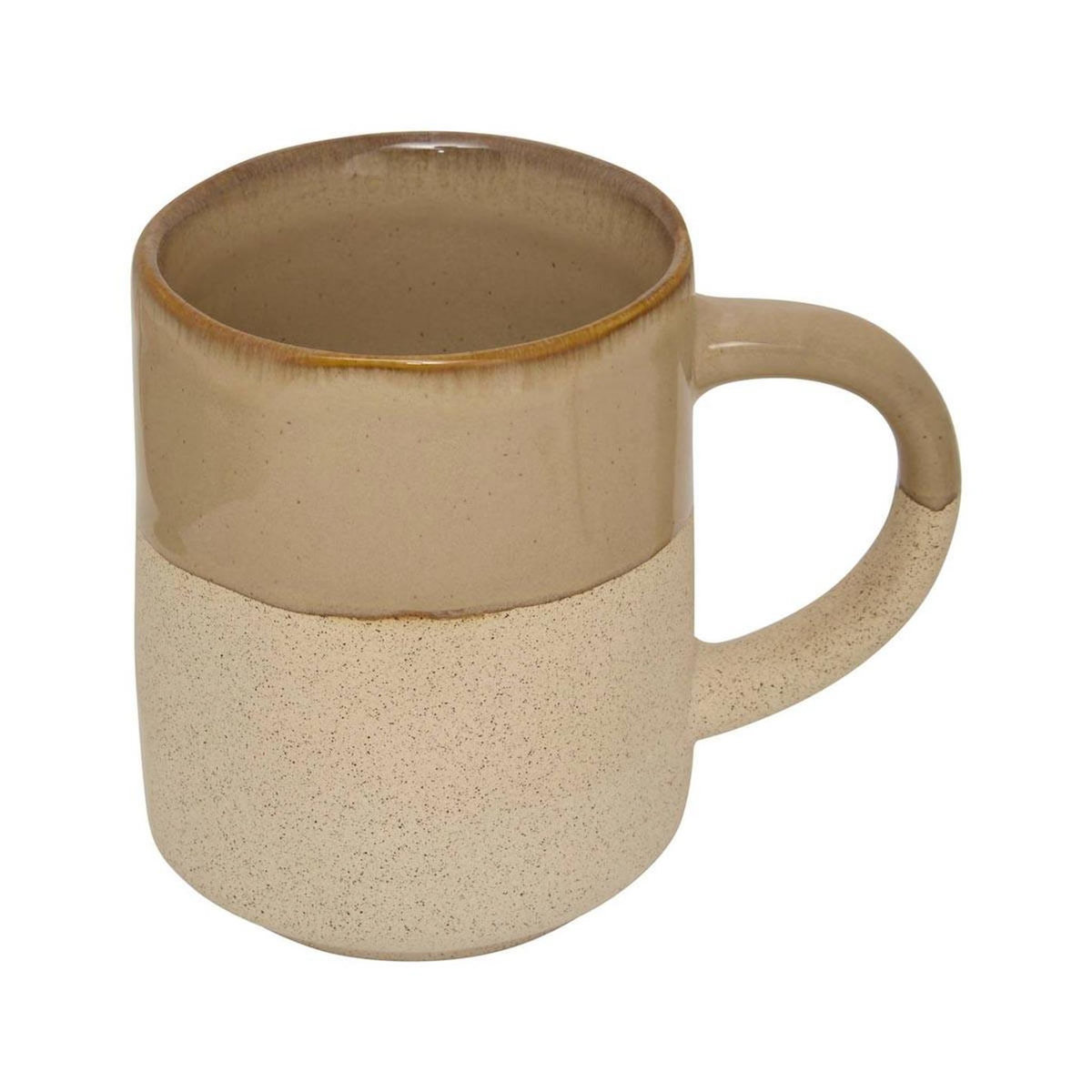 SECRET DE GOURMET Lot de 6 Mugs en Faïence  Kate  20cl Beige