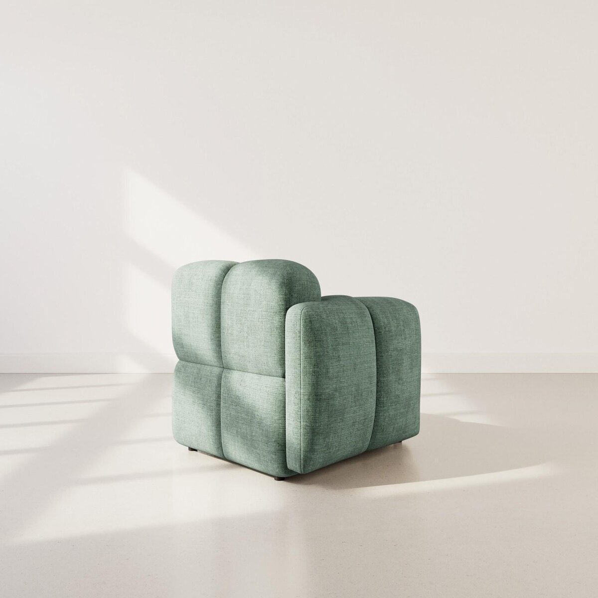 LISA DESIGN Grace - module d'assise gauche en velours texturé