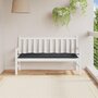 Voir la diapositive 3 : VIDAXL Coussin de banc de jardin anthracite melange 150x50x7 cm tissu