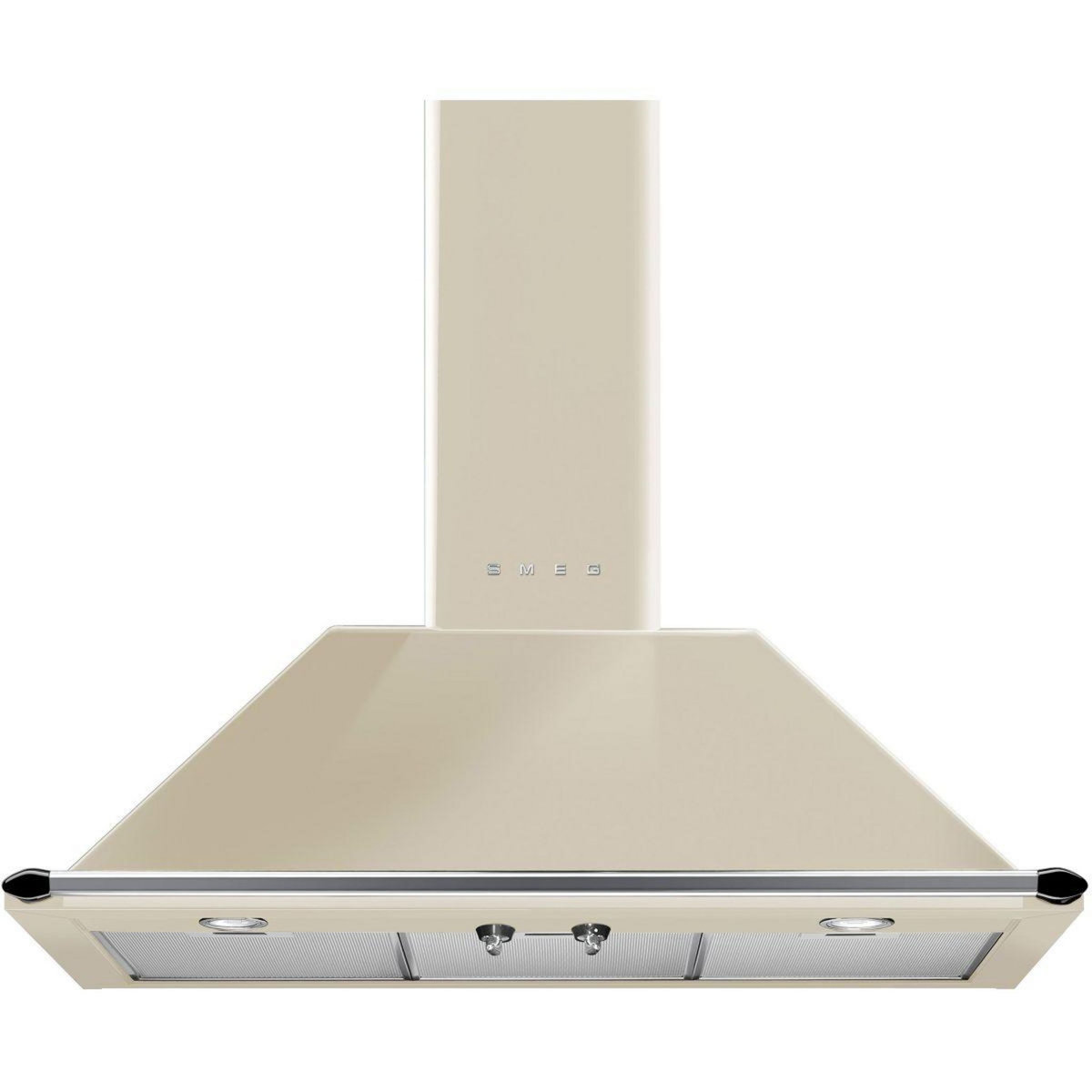 SMEG Hotte décorative murale KT90PE crème pour BU93