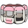 Voir la diapositive 4 : VIDAXL Parc pour chiens pliable avec sac de transport Rose 90x90x58 cm