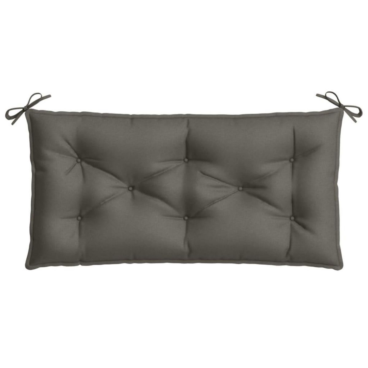 VIDAXL Coussin de banc de jardin gris fonce melange 100x50x7 cm tissu