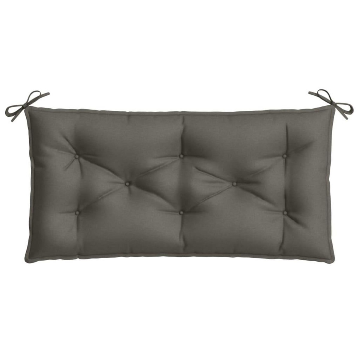 VIDAXL Coussin de banc de jardin gris fonce melange 100x50x7 cm tissu