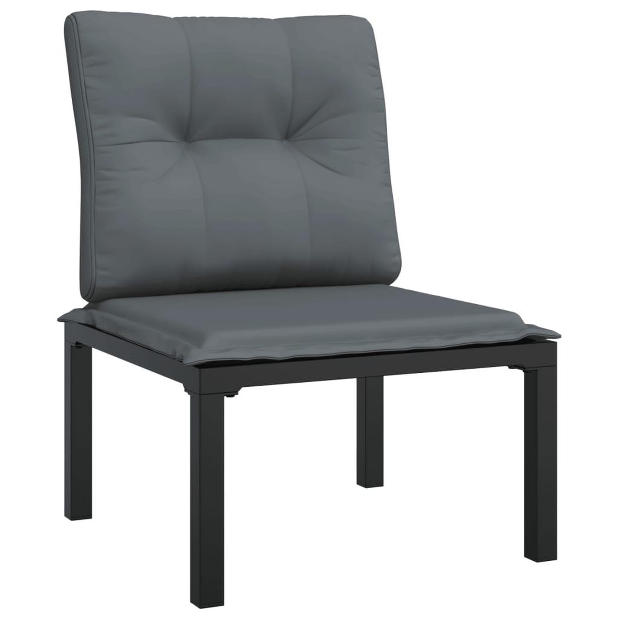 Voir la diapositive 5 : VIDAXL Salon de jardin 9 pcs noir et gris resine tressee