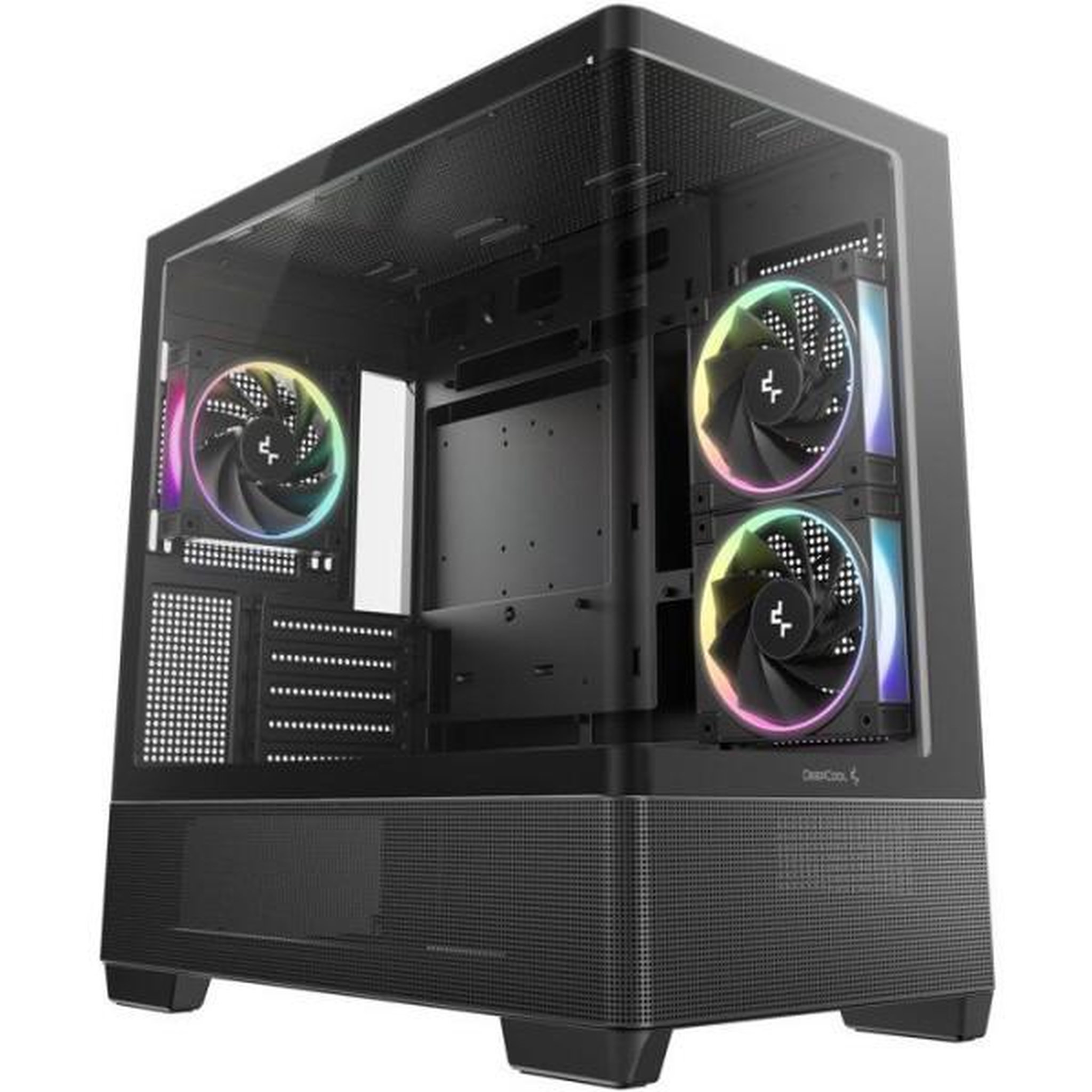 Deepcool Boîtier PC - DEEPCOOL - CG380 3F CURVE - Moyen tour - Micro-ATX - 3 ventilateurs ARGB inclus
