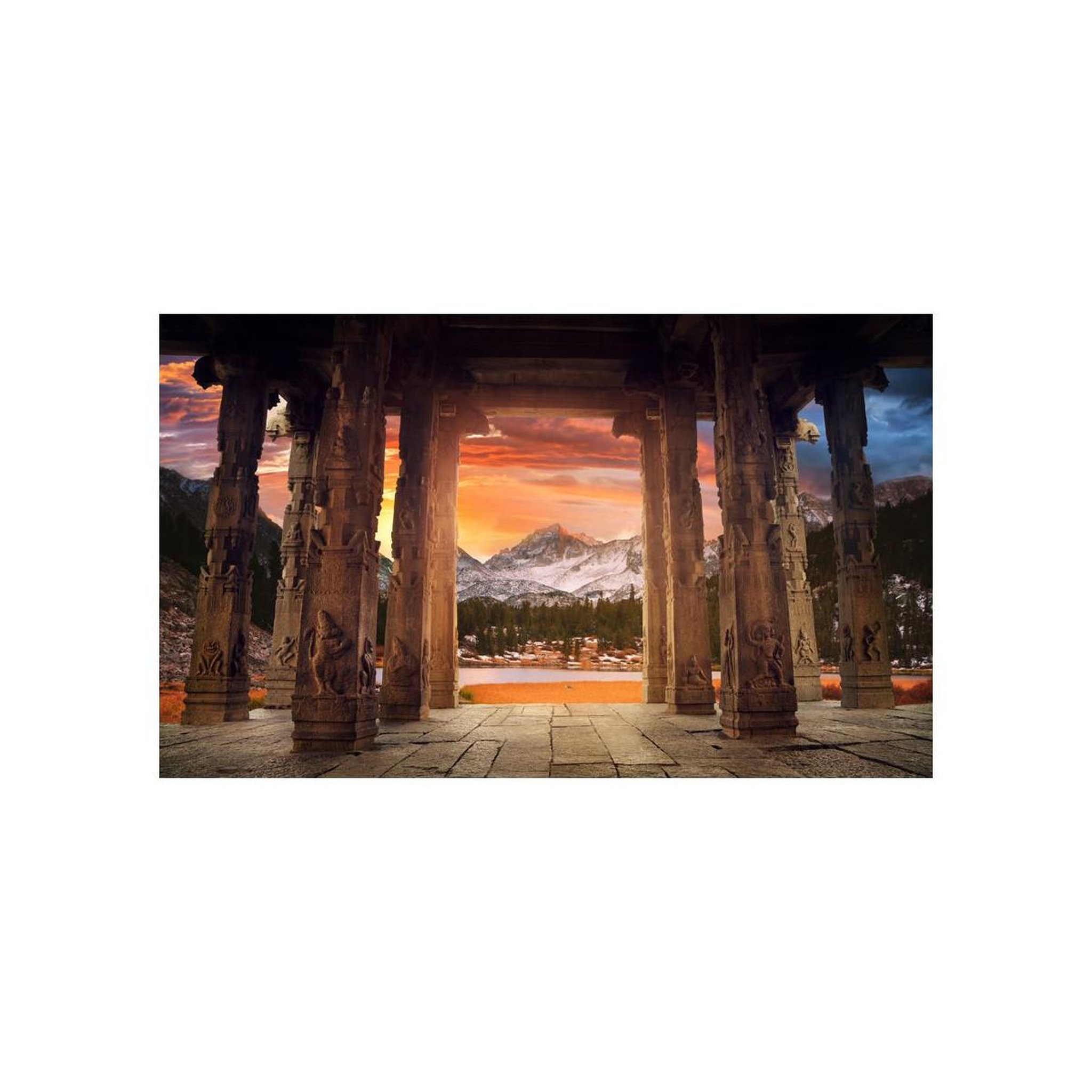 Voir la diapositive 2 : Paris Prix Papier peint  trail of rocky temples ii  450x270cm