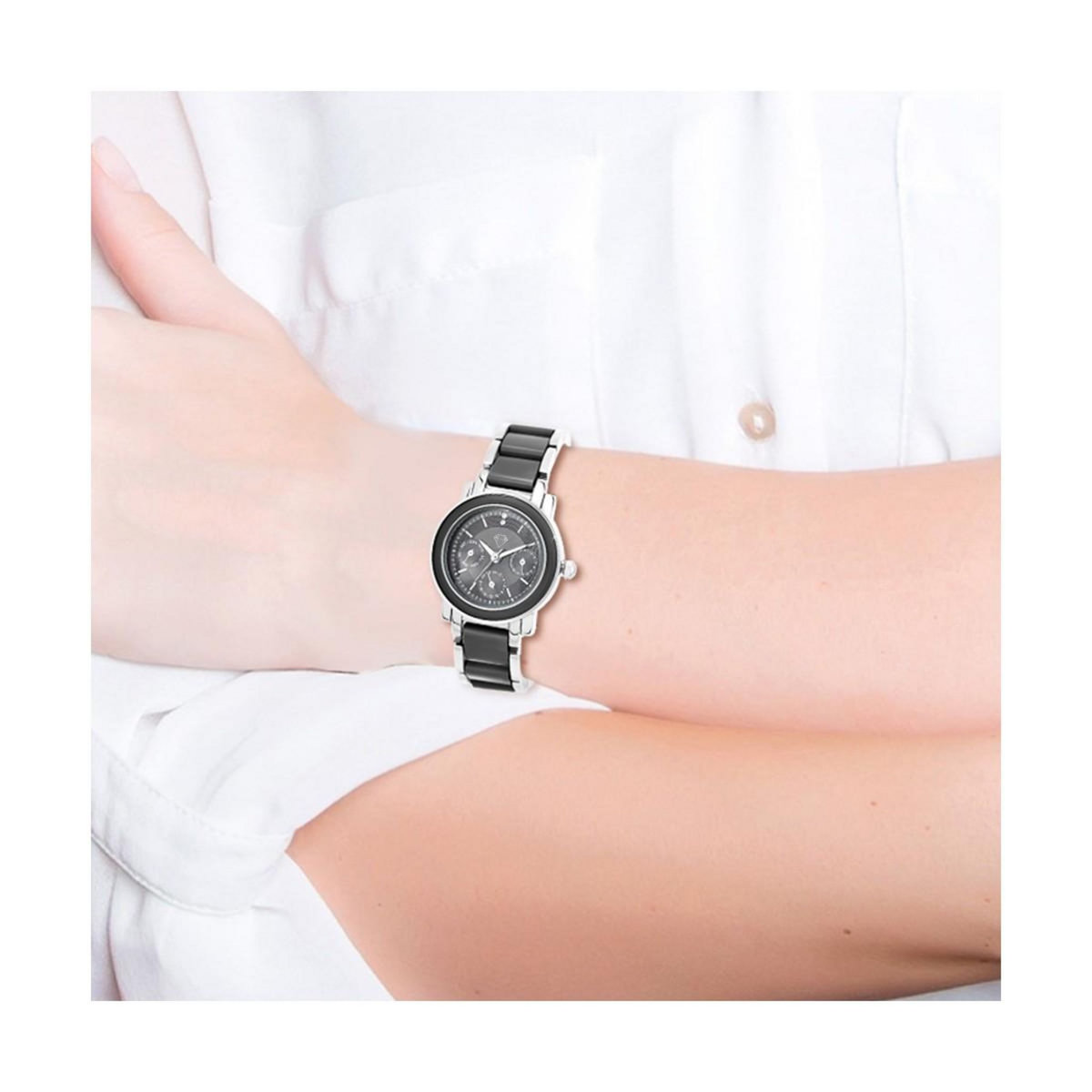 SC CRYSTAL Montre Lila SC Crystal ornée de 2 Cristaux scintillants