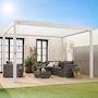 Voir la diapositive 5 : SWEEEK Pergola bioclimatique aluminium lames orientables 4x3m Triomphe