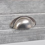 Voir la diapositive 5 : VIDAXL Table de chevet avec 1 tiroir Gris et blanc