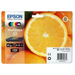 Epson Cartouches d'encre Epson 33 Multipack - 5 couleurs - 24.4 ml - Noir, Photo noir, Cyan, Magenta, Jaune
