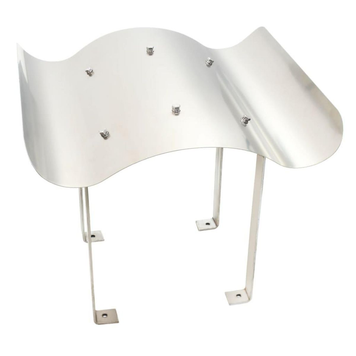 VIDAXL Capot de cheminee Acier inoxydable Argente