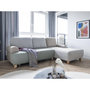 Voir la diapositive 1 : BEST MOBILIER Olli - canapé d'angle droit - convertible - avec coffre - 4 places - en tissu