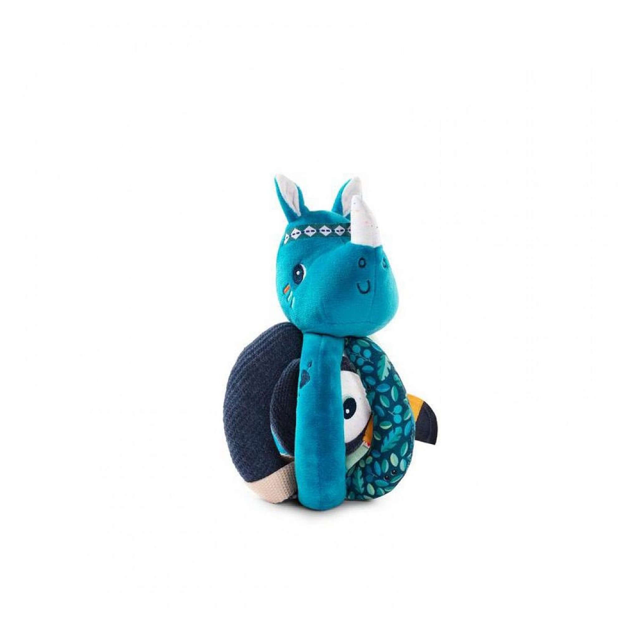 Voir la diapositive 1 : LILLIPUTIENS Marius le rhinoceros hochet a poignees