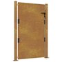 Voir la diapositive 2 : VIDAXL Portail de jardin 105x130 cm acier corten