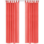 Voir la diapositive 1 : VIDAXL Rideau occultant 2 pcs Voile 140 x 225 cm Rouge