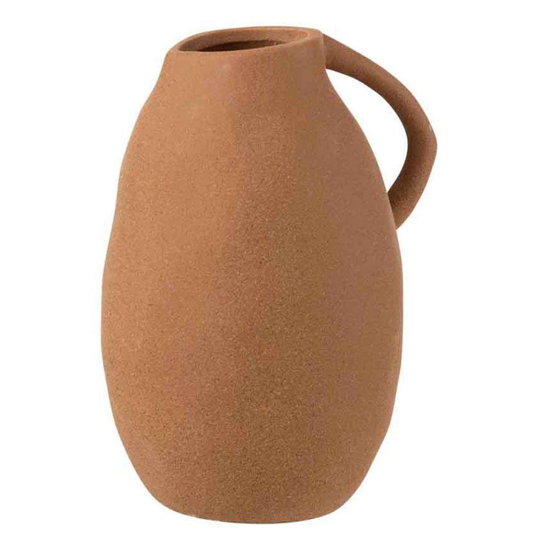 J-LINE Vase design en céramique  cruche  24cm marron