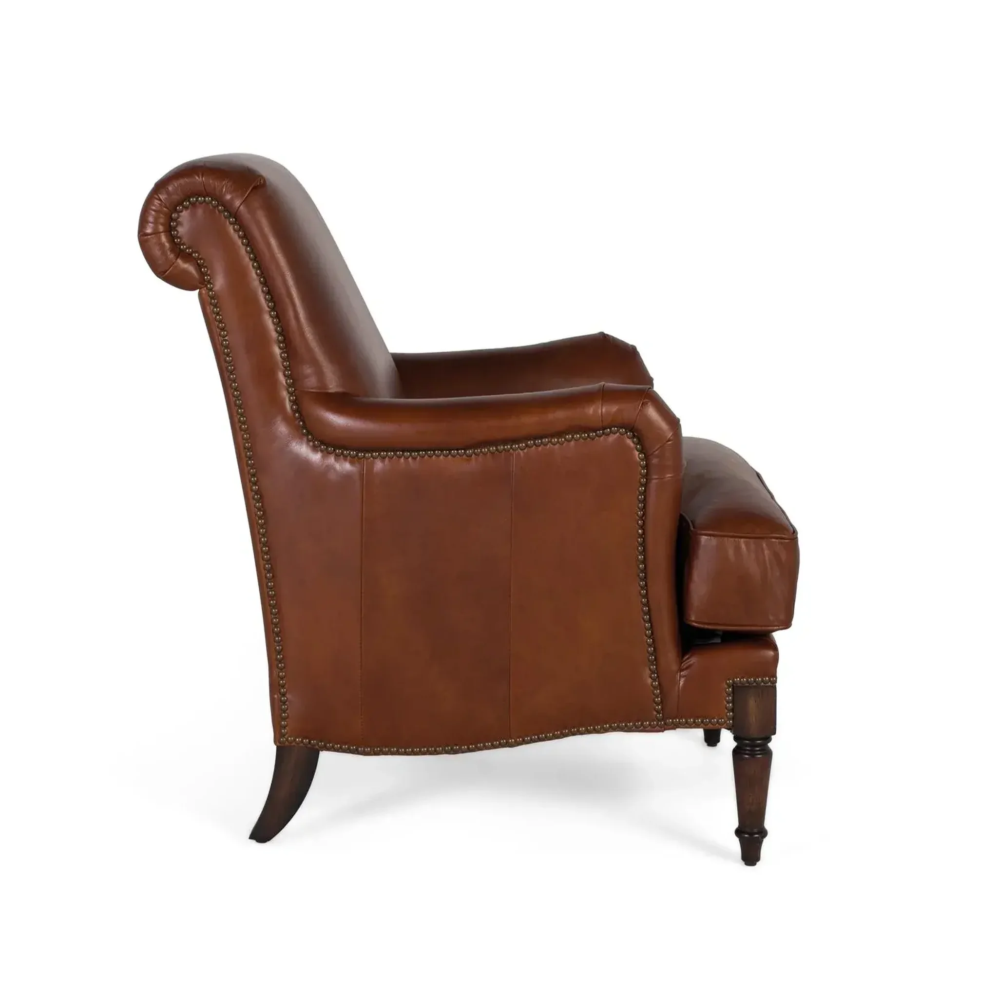 Voir la diapositive 3 : GINER Y COLOMER SL Fauteuil en cuir 82 cm style classique
