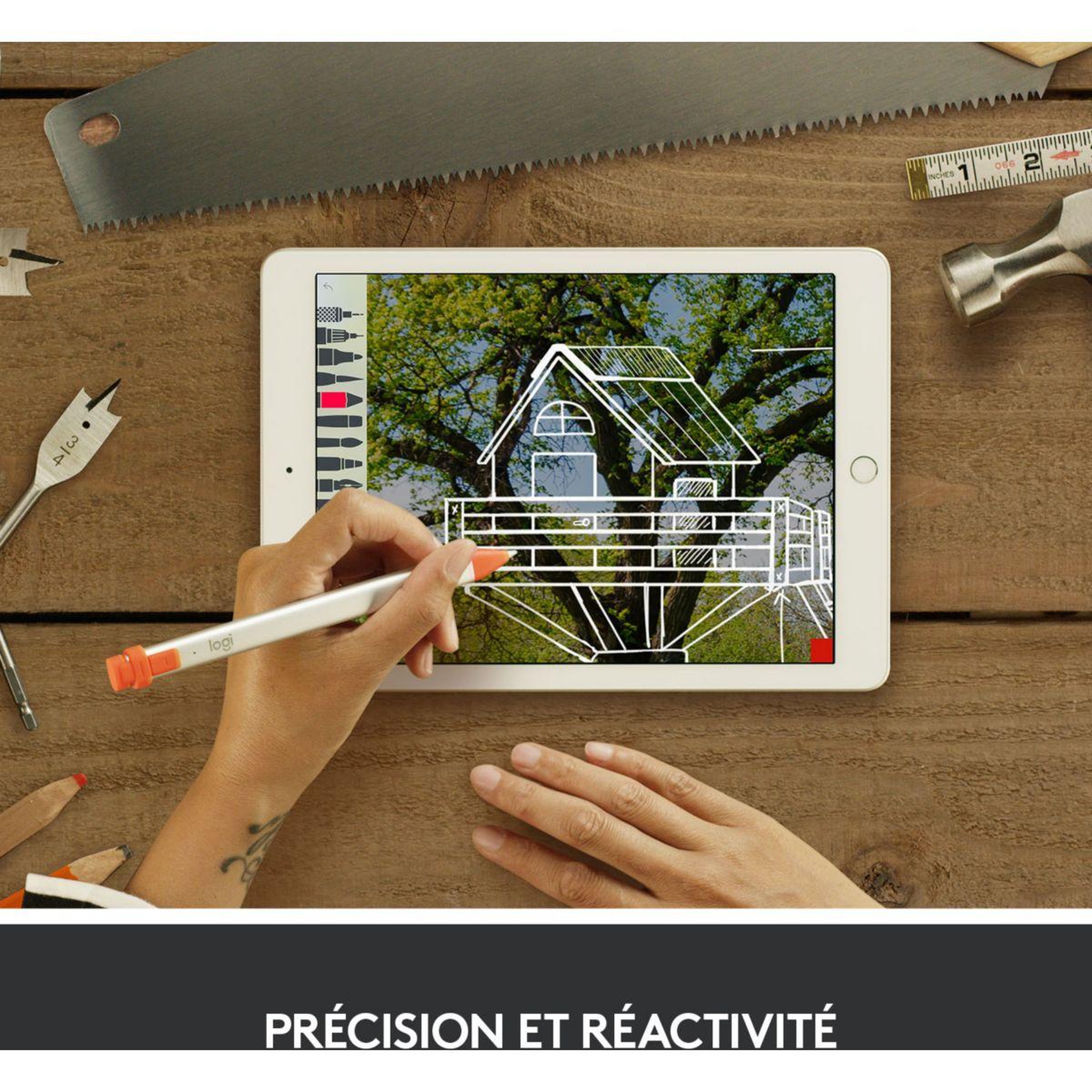 Voir la diapositive 2 : Logitech Stylet crayon intense sorbet