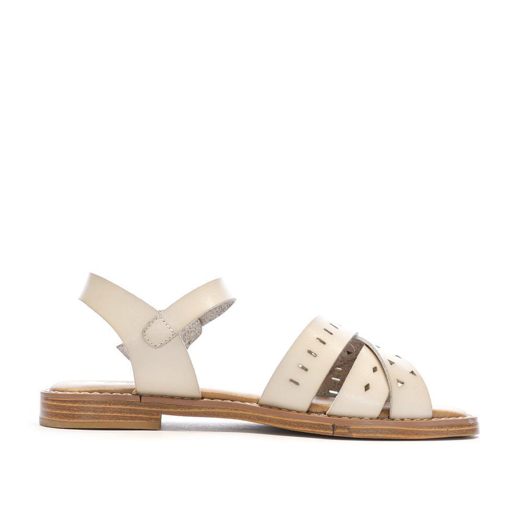 Voir la diapositive 2 : XTI Sandales Blanc/Beige Femme Xti 143868