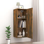 Voir la diapositive 3 : VIDAXL Armoire murale Chene fume 34,5x34x90 cm Bois d'ingenierie