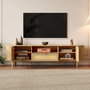Voir la diapositive 4 : MERAX Meuble tv naturel 175 cm mdf
