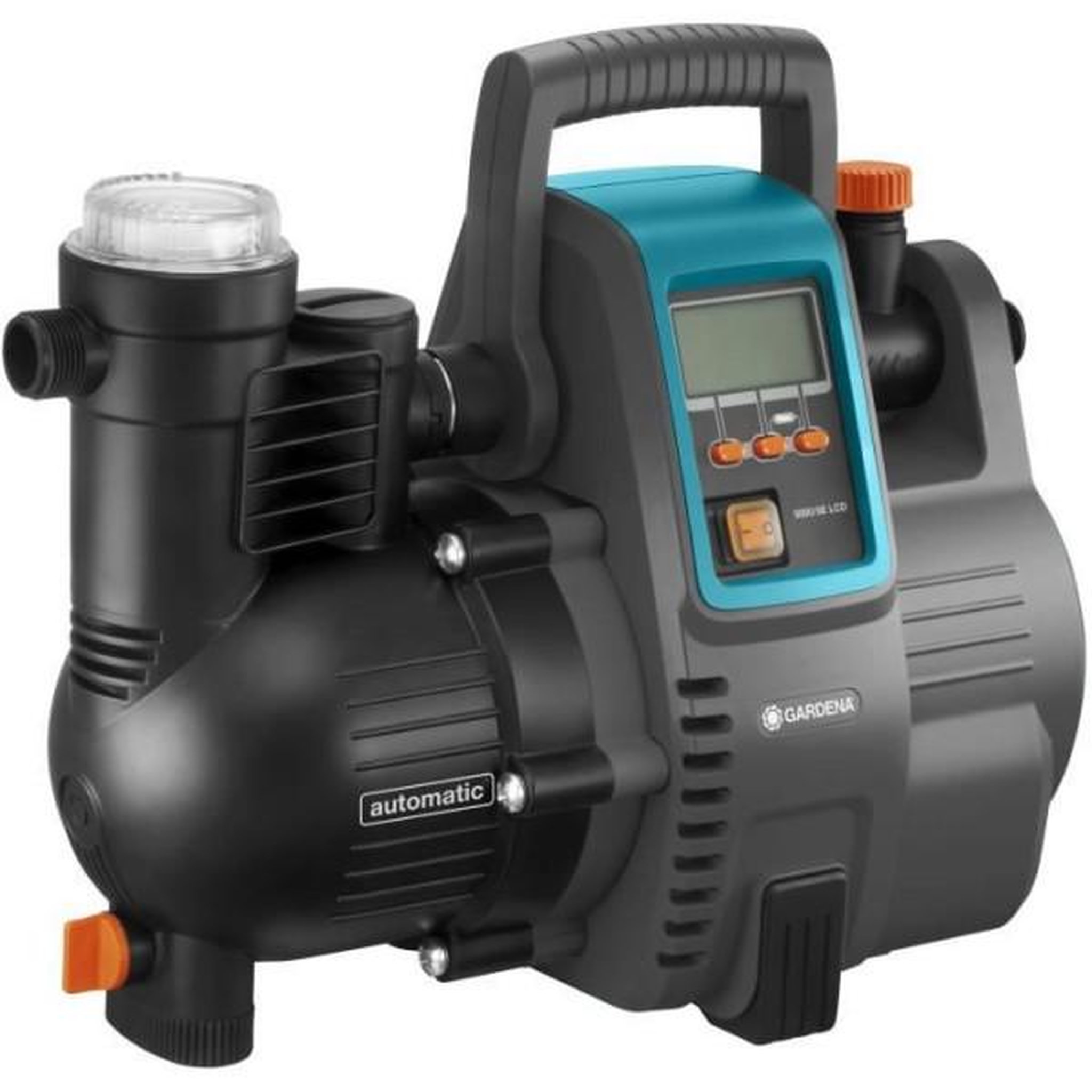 Voir la diapositive 2 : Gardena Gardena pompe automatique maison et jardin 5000/5e lcd comfort–1300w–débit 5000l/h–pression 5.0 bar–extension garantie