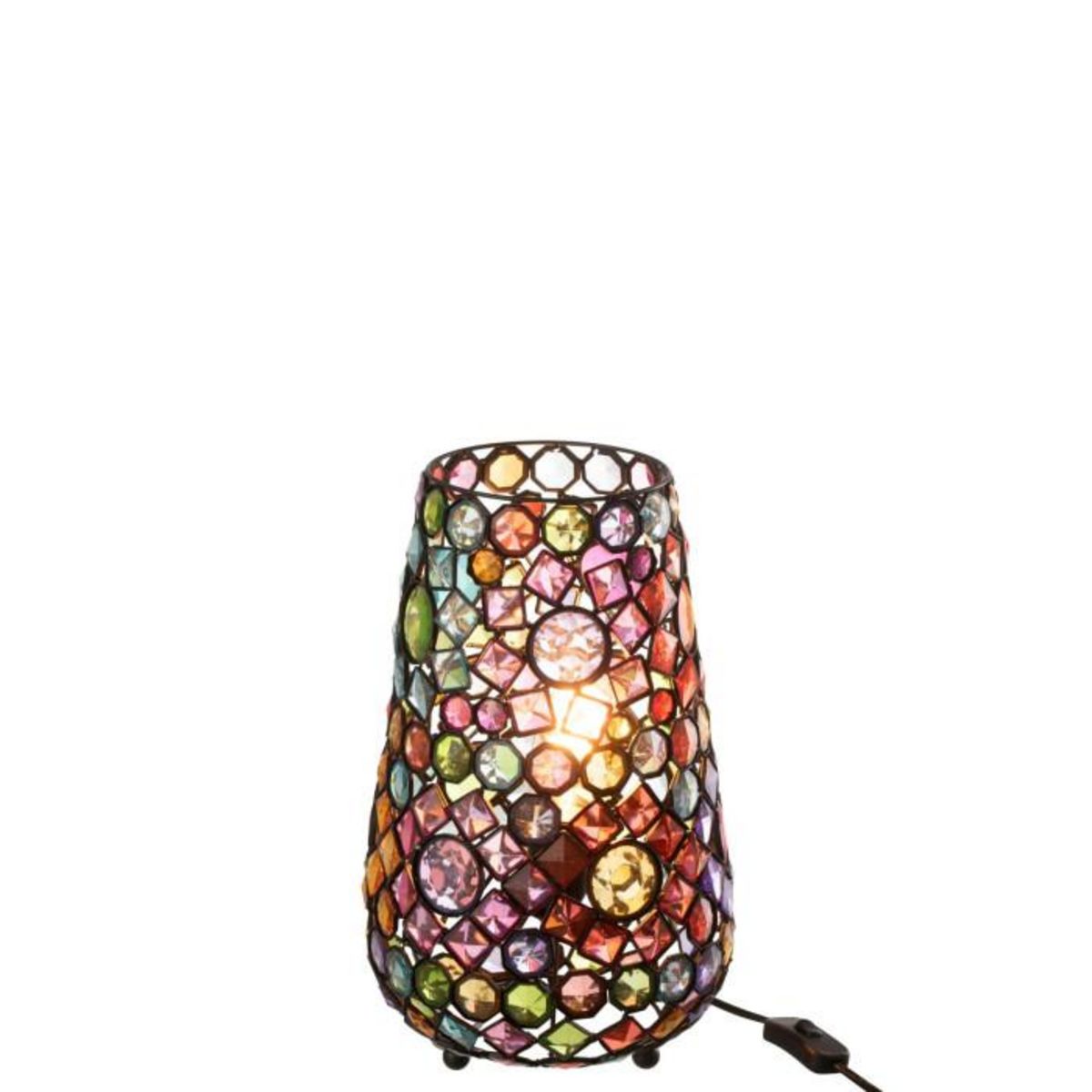 Paris Prix Lampe à Poser en Métal  Festive  35cm Multicolore