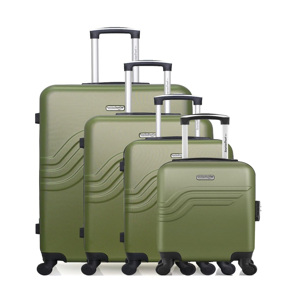 AMERICAN TRAVEL AMERICAN TRAVEL - Set de 4 Valises QUEENS-M 75 cm 4 Roues