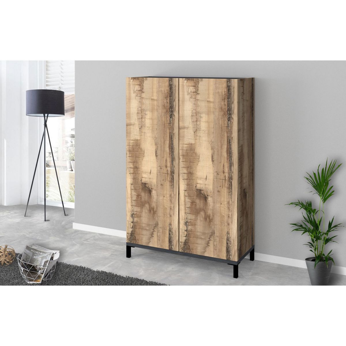 Meuble à chaussures 2 portes L90cm BARI