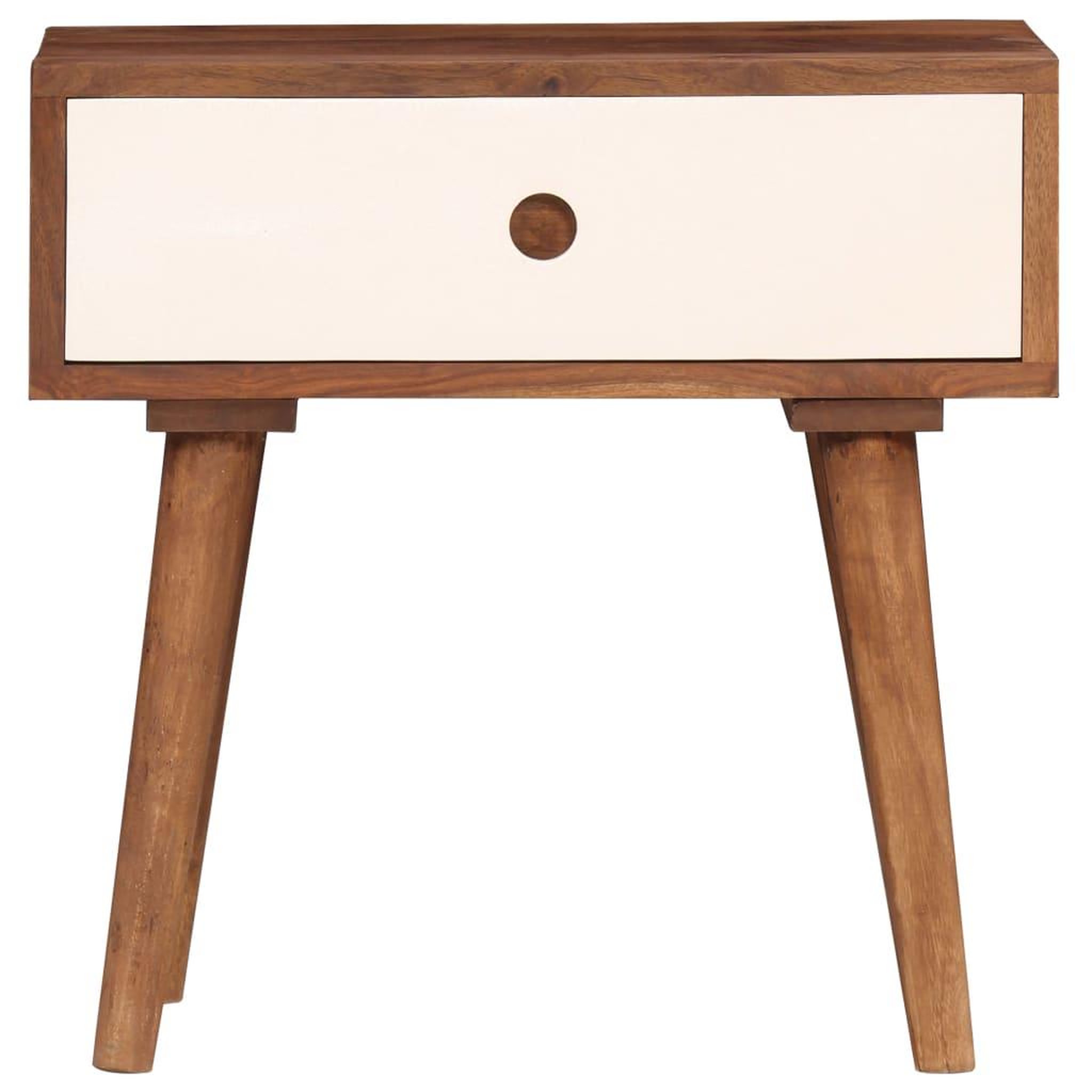 Voir la diapositive 2 : VIDAXL Table de chevet bois massif de sesham 45 x 30 x 45 cm