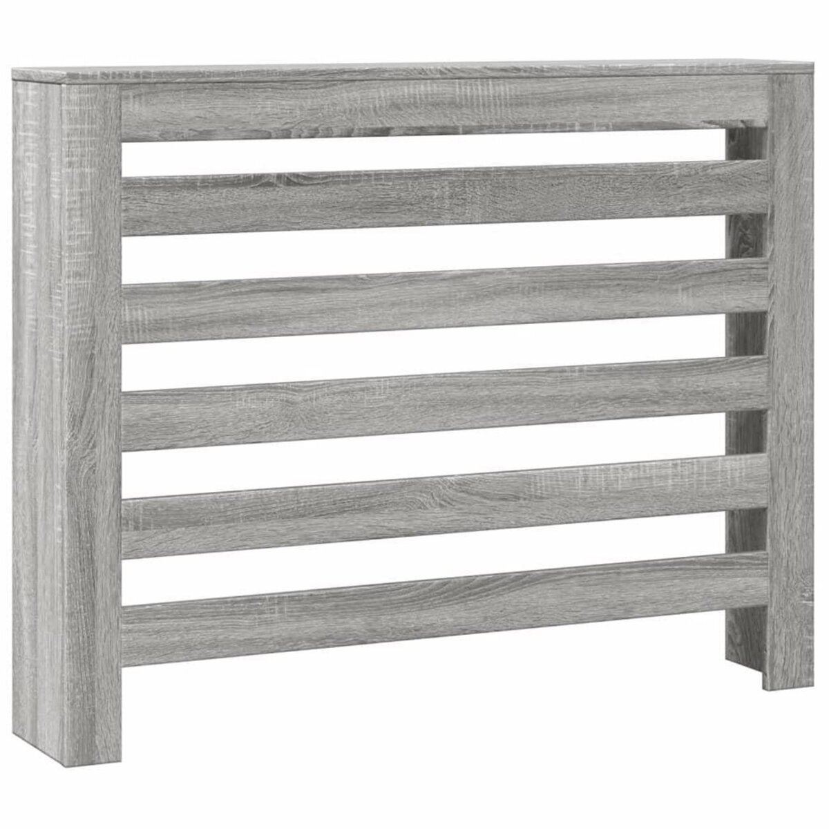 VIDAXL Cache-radiateur sonoma gris 104x20x82 cm bois d'ingenierie