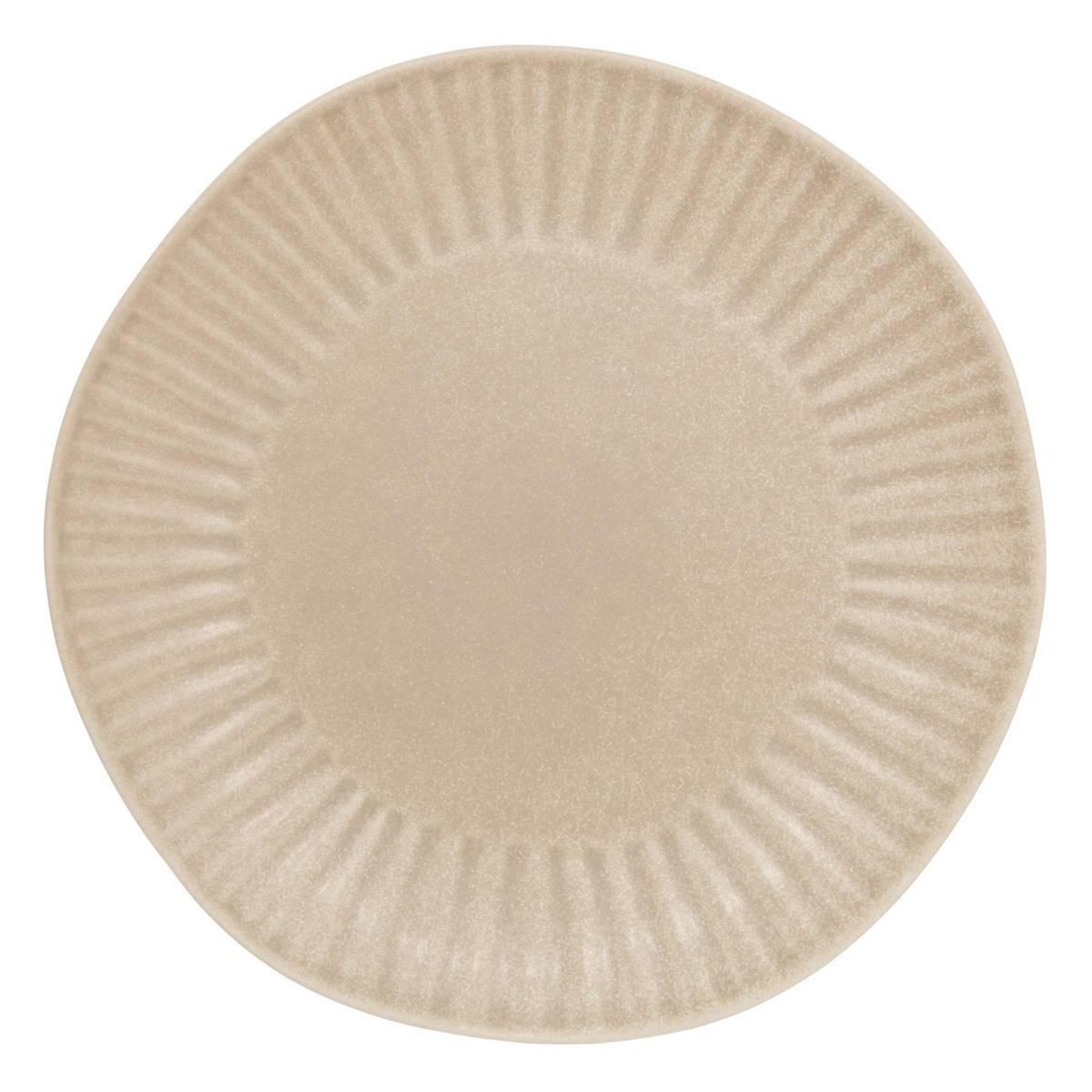 SECRET DE GOURMET Lot de 6 assiettes à dessert  nyero  21cm beige