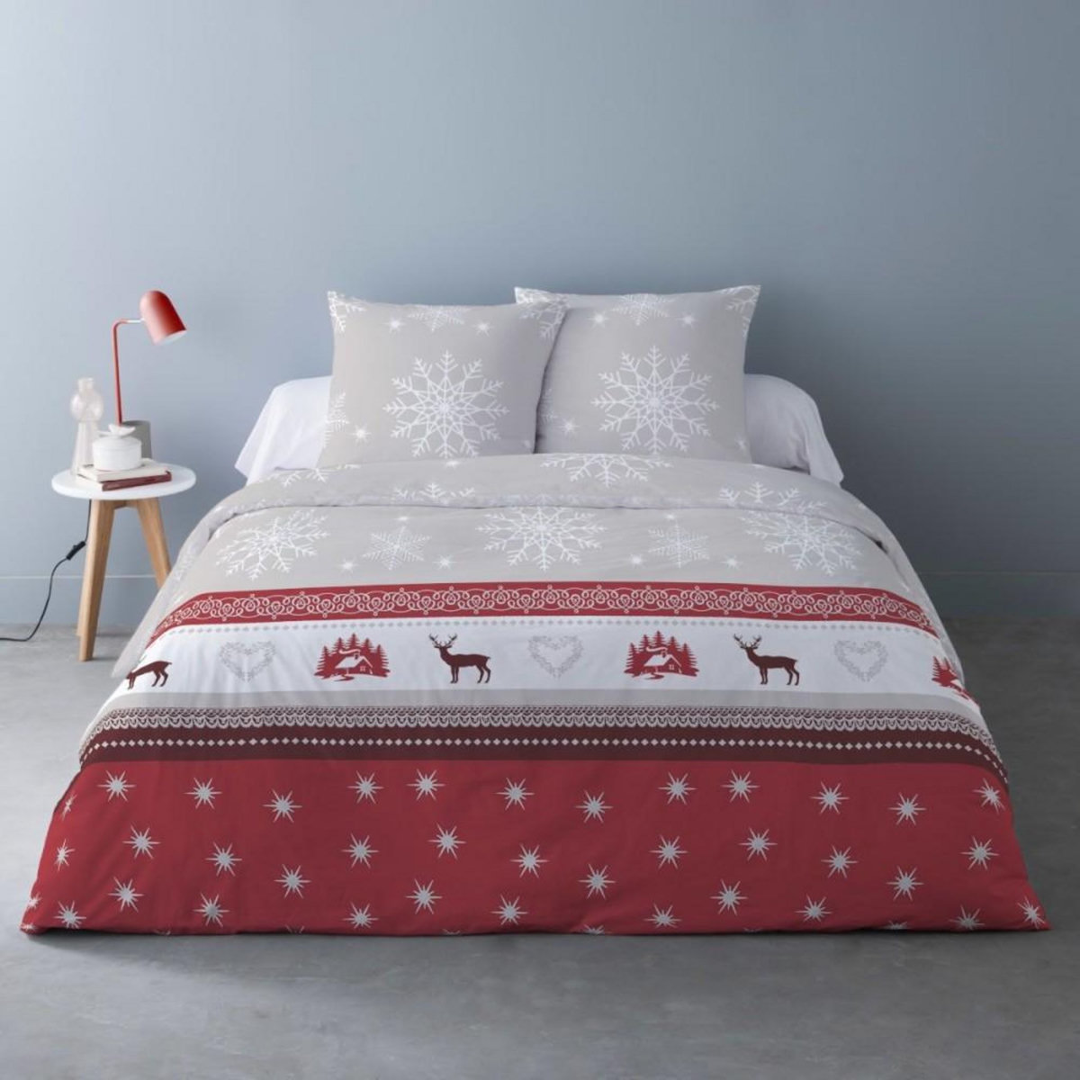 Dourev Housse de couette 260x240 VIXEN + 2 taies matière Polaire