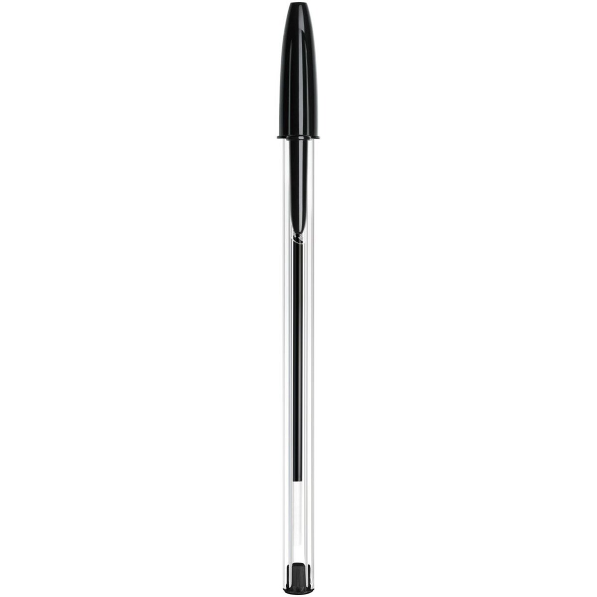 BIC Lot de 10 stylos bille pointe moyenne noir CRISTAL ORIGINAL