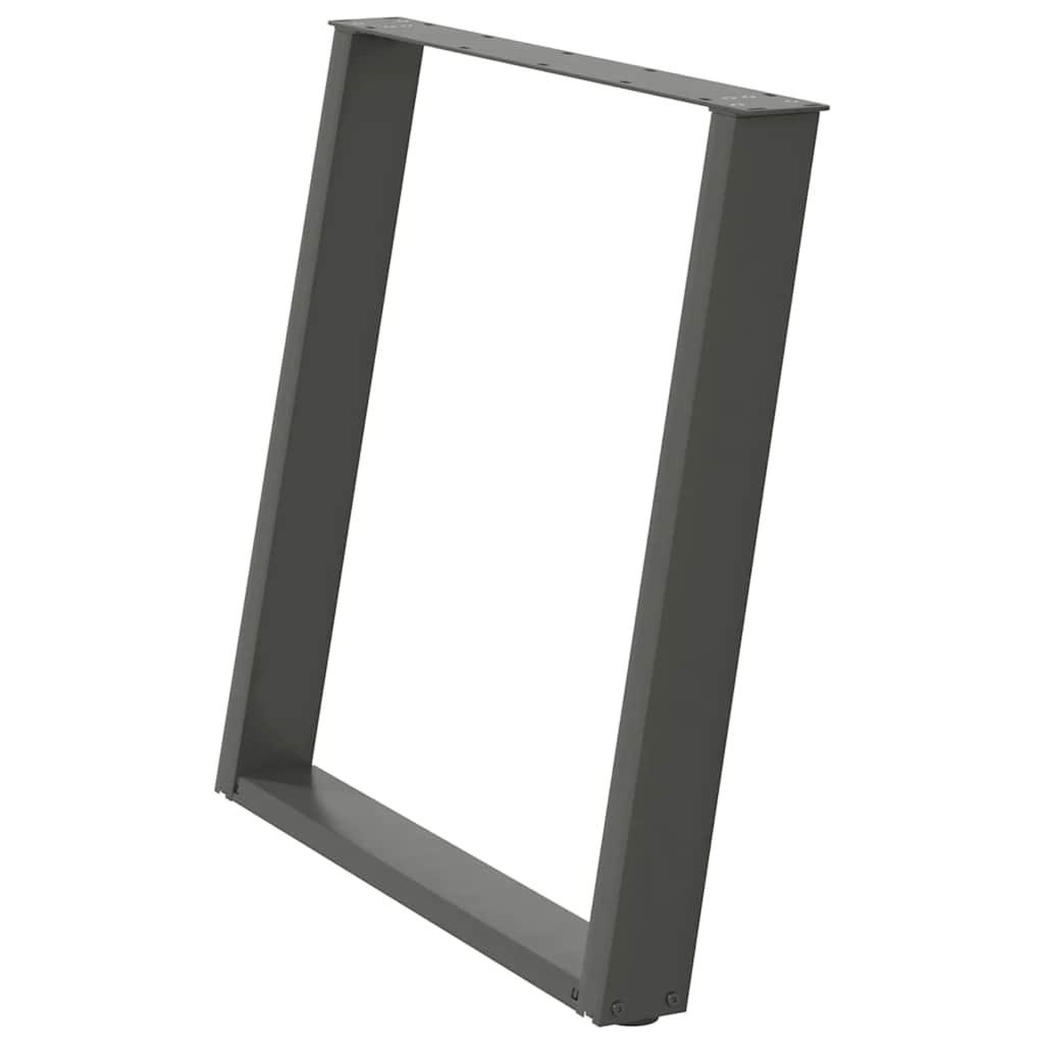 Voir la diapositive 4 : VIDAXL Pieds de table a manger forme de U 2 pcs 80x(72-73) cm acier