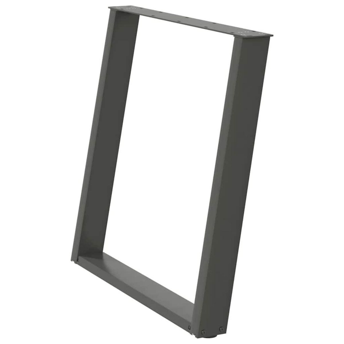 VIDAXL Pieds de table a manger forme de U 2 pcs 80x(72-73) cm acier