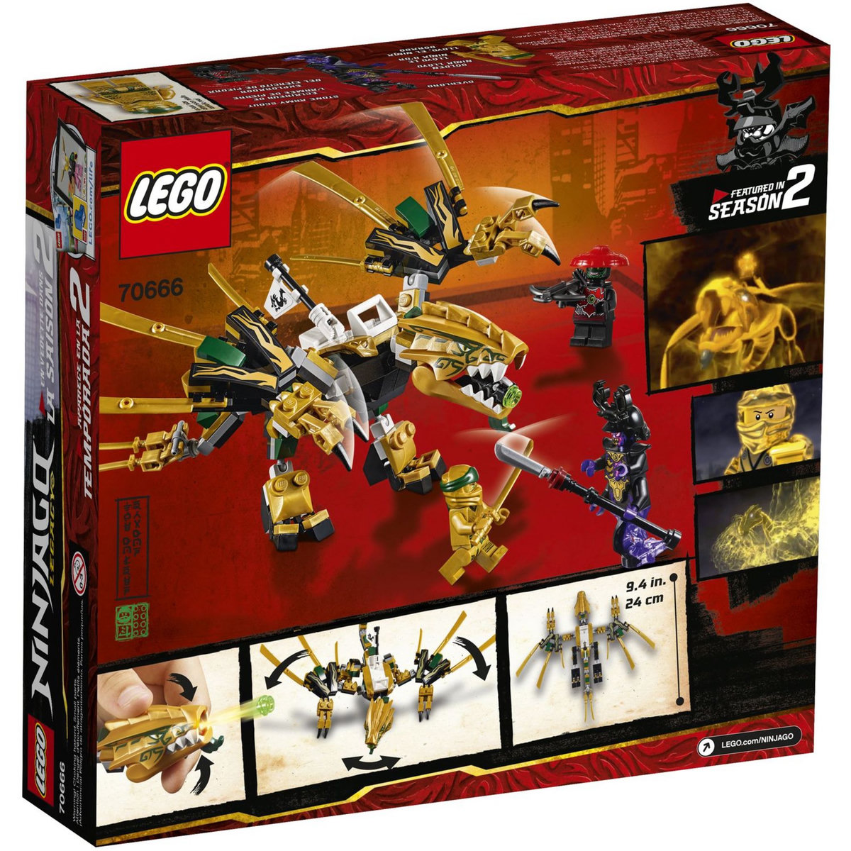 LEGO Ninjago 70666 - Le dragon d'or