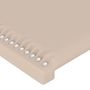 Voir la diapositive 5 : VIDAXL Tete de lit a LED Cappuccino 200x5x78/88 cm Similicuir
