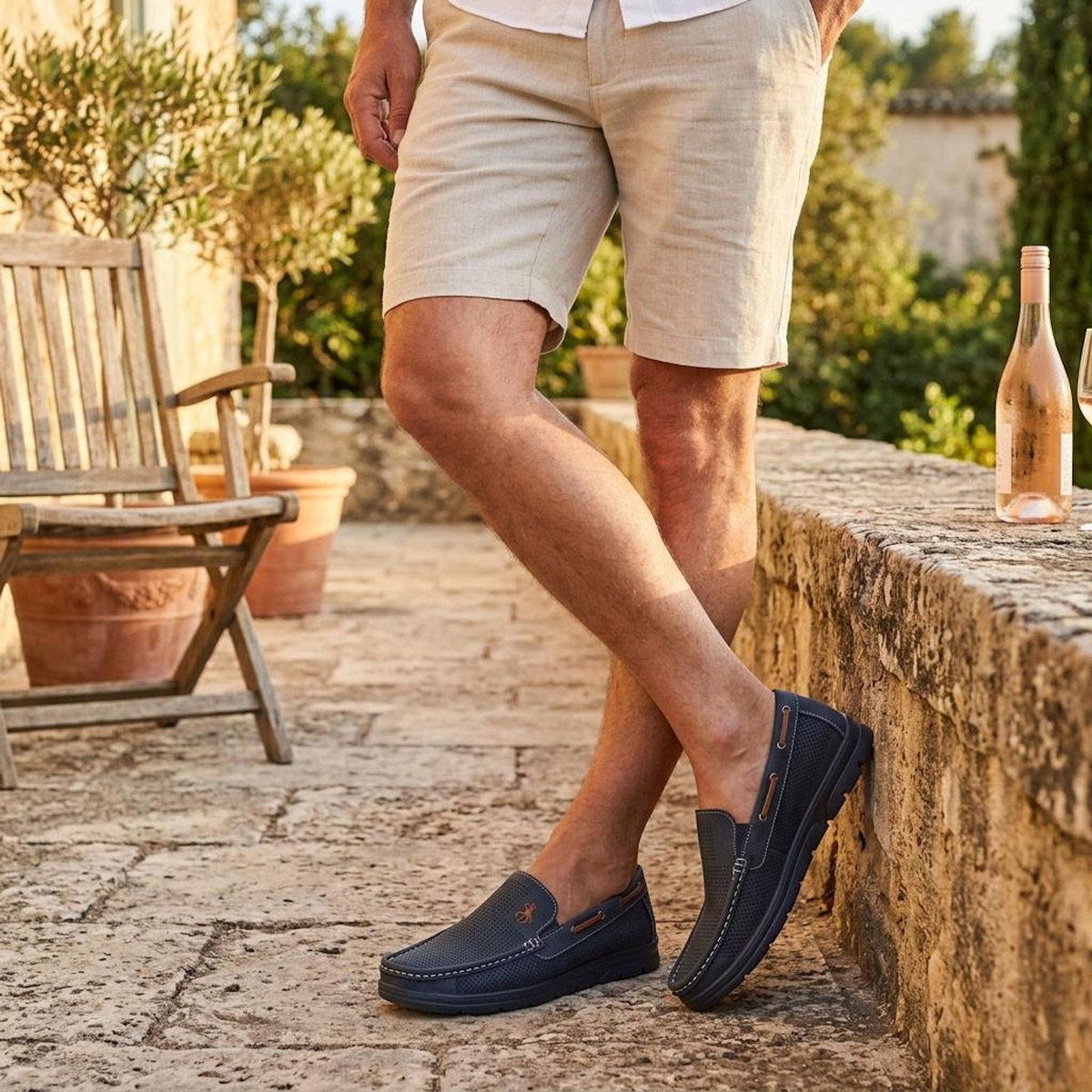 OZABI OZABI Mocassins Homme Microperforés Confort Été Semelle Crantée