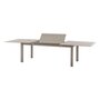 Voir la diapositive 5 : HESPERIDE Table de jardin extensible en aluminium effet bois 12 places ALLURE - Grège et avoine