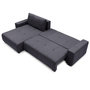 Voir la diapositive 4 : Paris Prix Canapé d'Angle Convertible  Marcus  292cm Noir