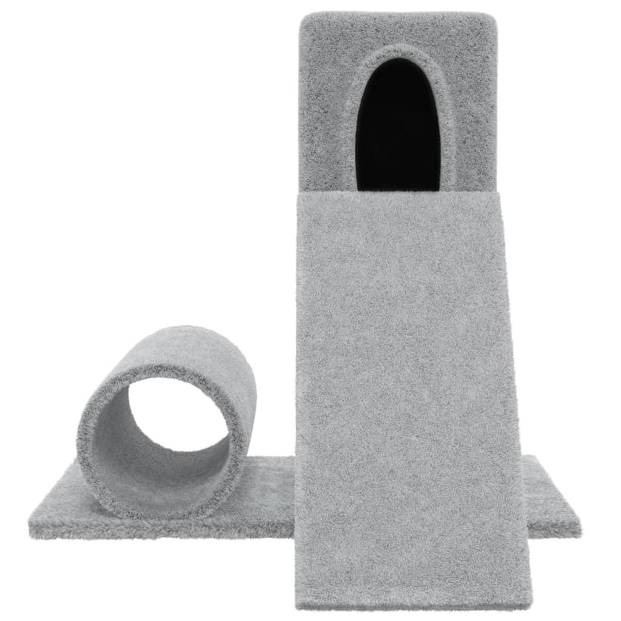 Voir la diapositive 3 : VIDAXL Arbre a chat avec griffoir en sisal Gris clair 59 cm